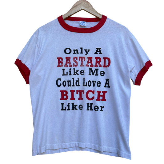 1970’s Only a Bastard Novelty Ringer T-shirt