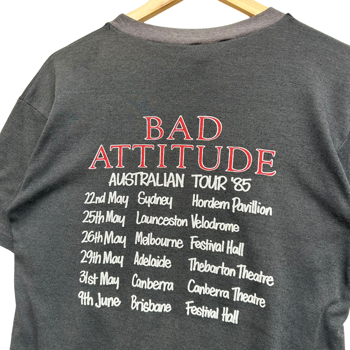 1985 Meat Loaf Bad Attitude Australian Tour T-shirt