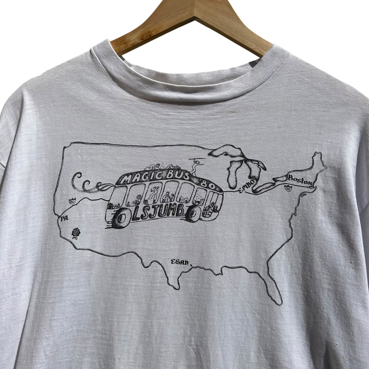 1980’s Stanford Marching Band Magic Bus Tour T-shirt