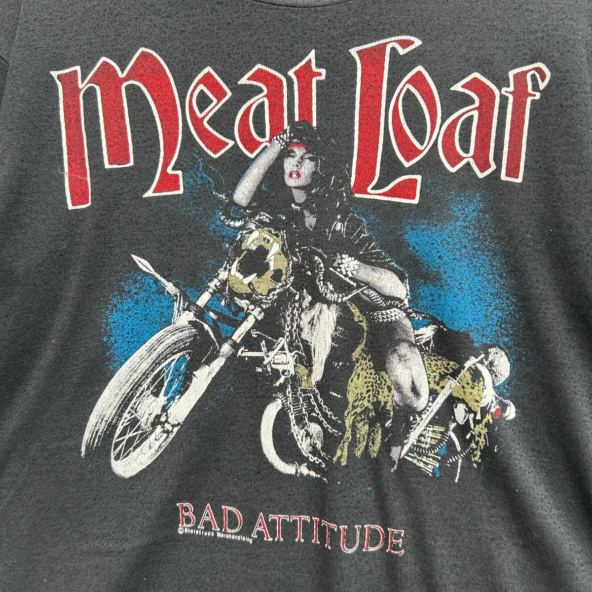1985 Meat Loaf Bad Attitude Australian Tour T-shirt