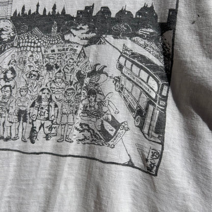 1995 London Protest Big Ben Plane Crash T-shirt