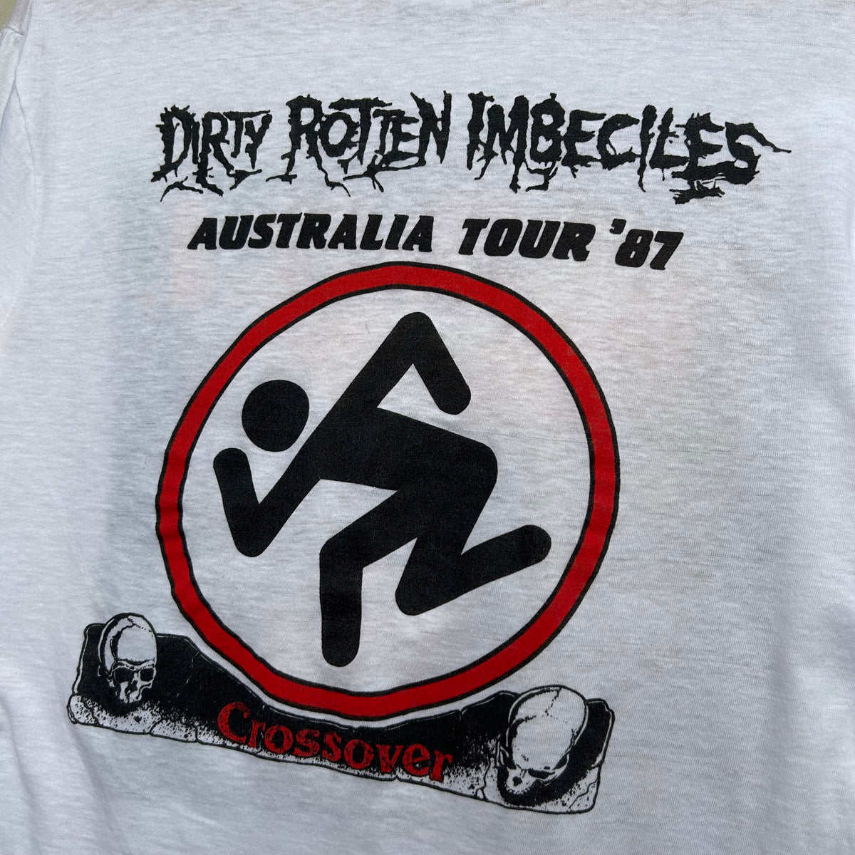 1987 Dirty Rotten Imbeciles Australian Tour Vintage T-shirt