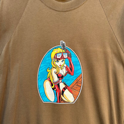 Vintage Hook Ups Style Split Skateboards Tee