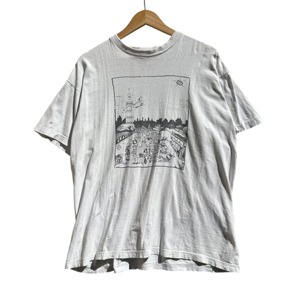 1995 London Protest Big Ben Plane Crash T-shirt