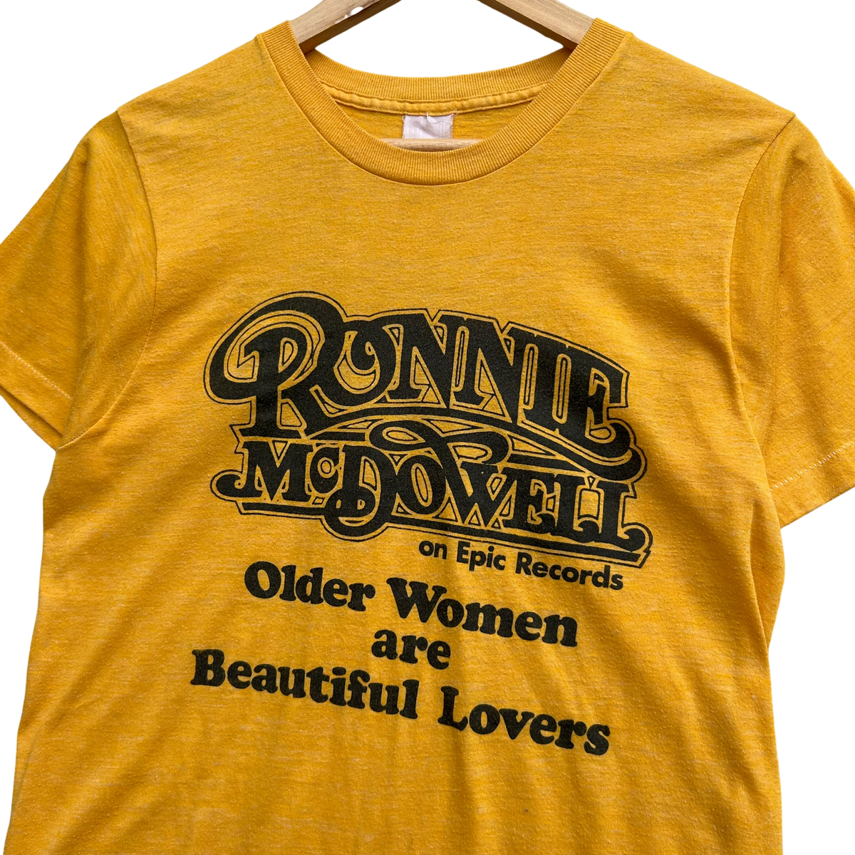 1972 Ronnie McDowell ‘Older Women are Beautiful Lovers’ T-shirt