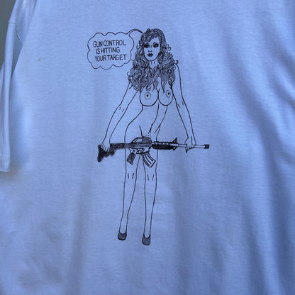 1980’s Gun Control Nude Graphic T-shirt