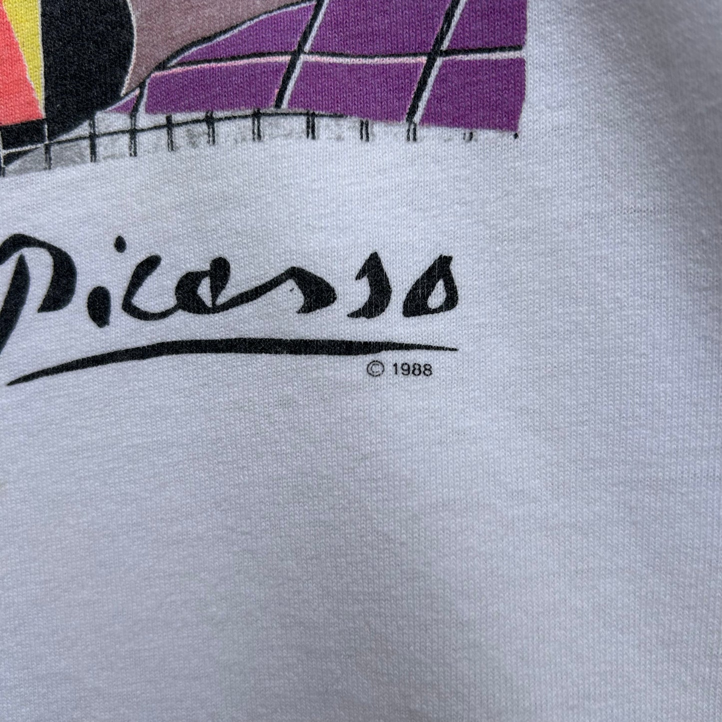 1988 Picasso ‘Mandolin and Guitar’ Vintage Art T-shirt