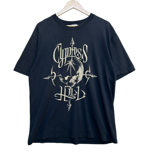 1993 Cypress Hill Black Sunday Skull and Arrow Vintage T-shirt