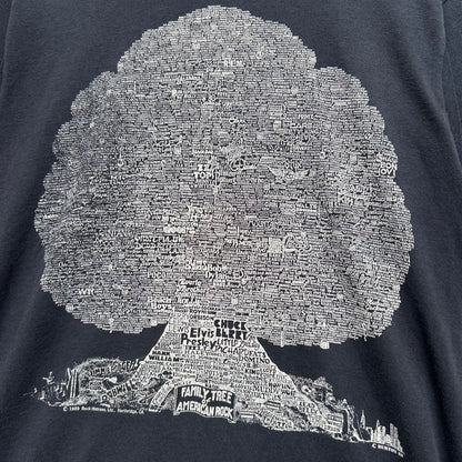 1989 Family Tree of American Rock Vintage T-shirt