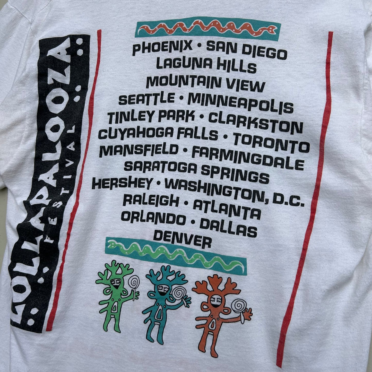 1991 Lollapalooza Festival Vintage T-shirt