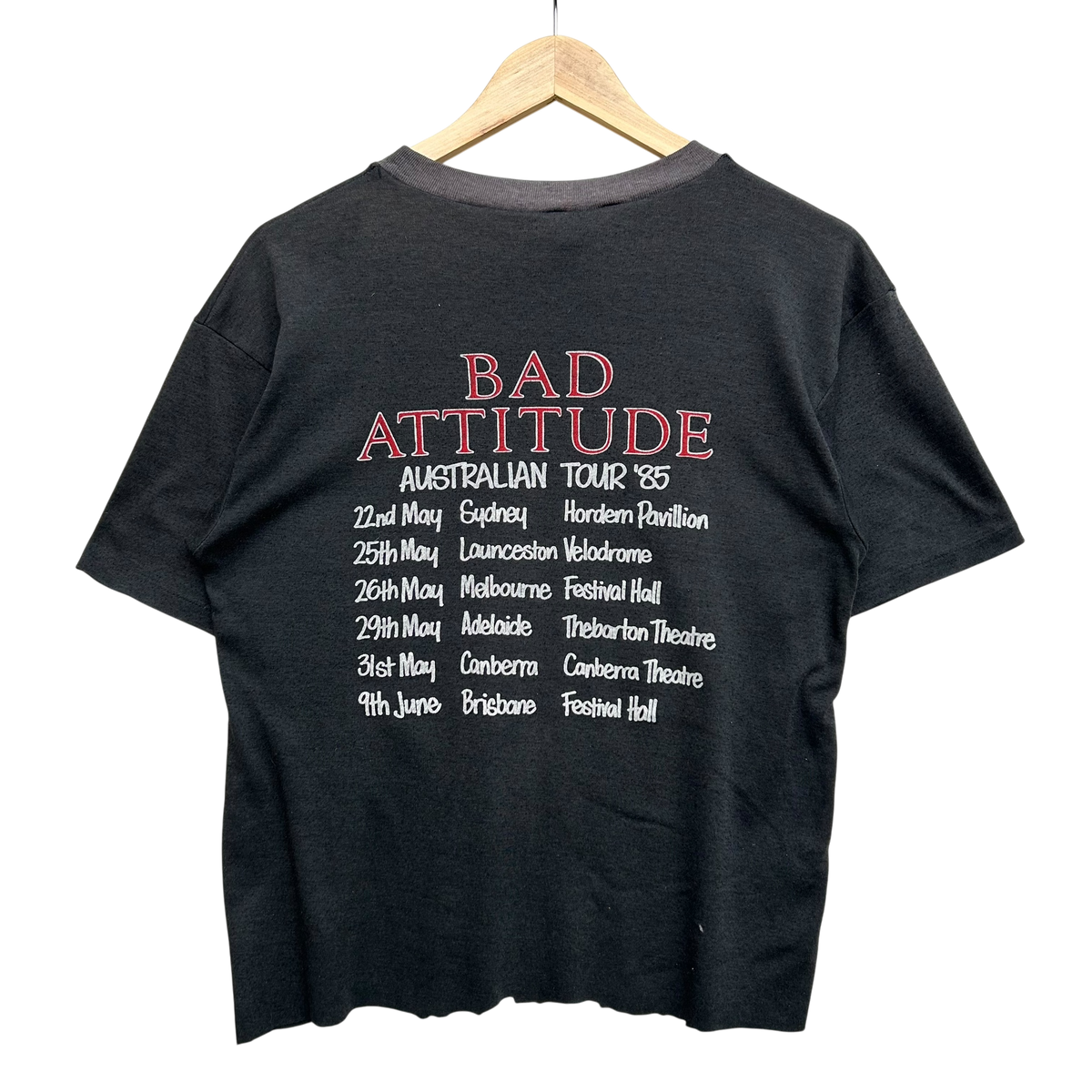 1985 Meat Loaf Bad Attitude Australian Tour T-shirt