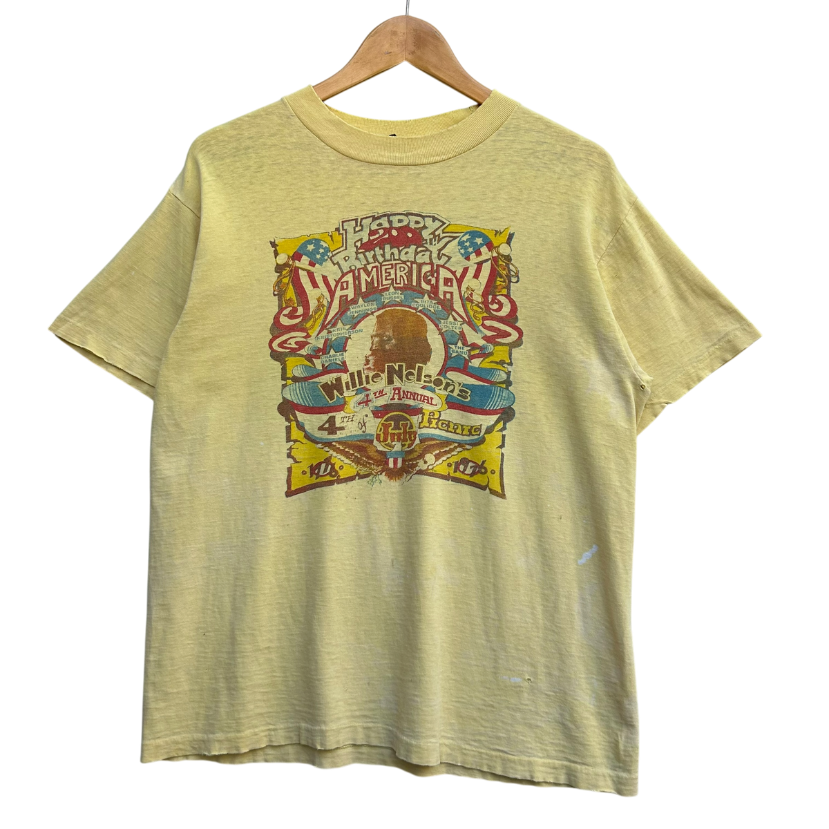 1970’s Willie Nelson 4th of July Picnic T-shirt