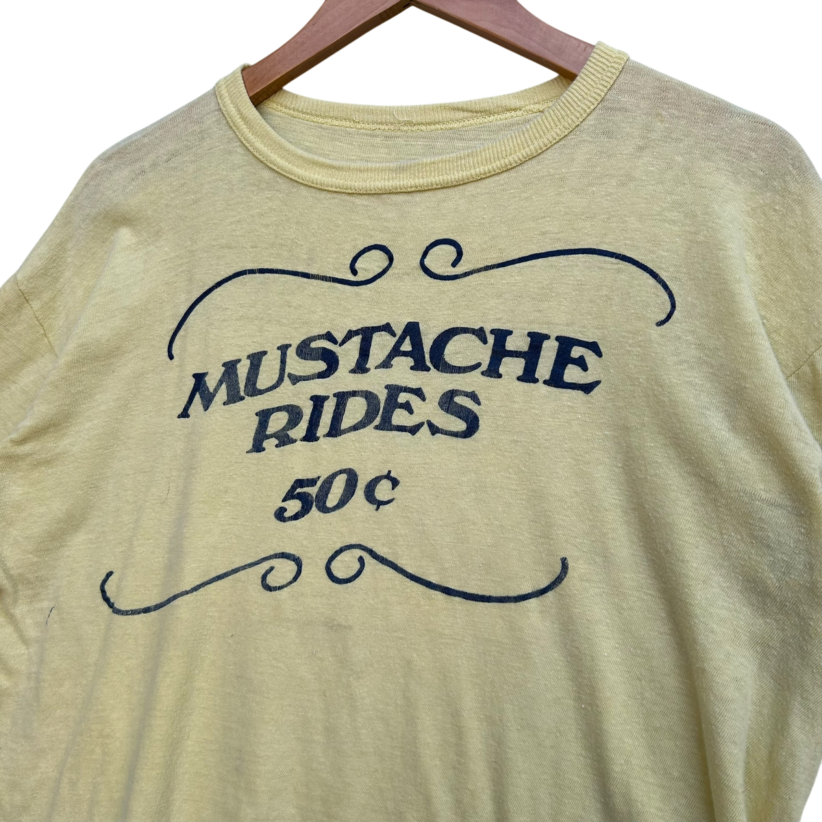 1970’s Mustache Rides 50c T-shirt