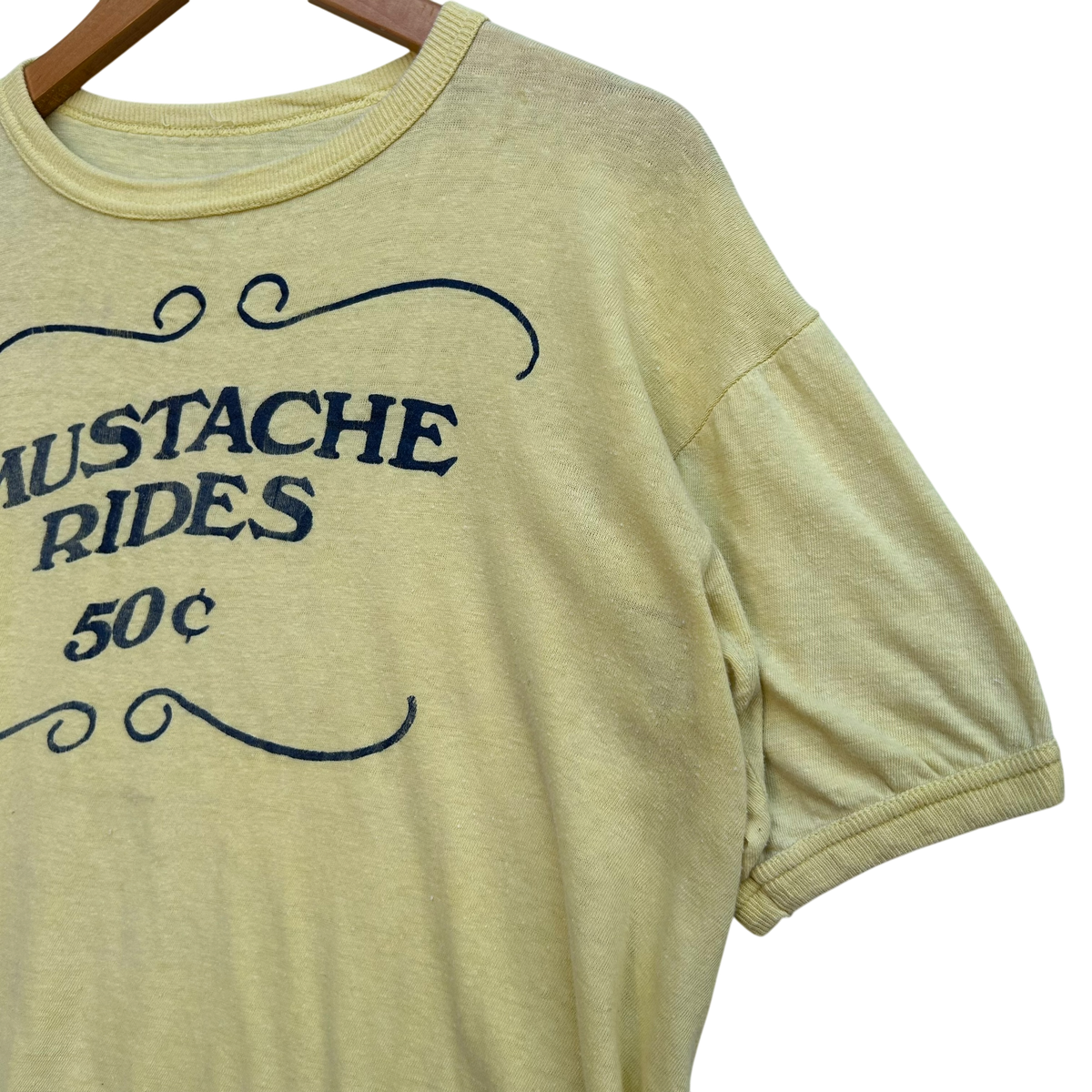 1970’s Mustache Rides 50c T-shirt
