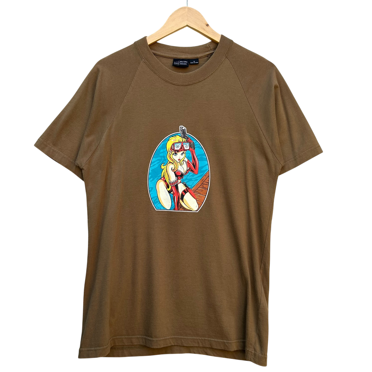 Vintage Hook Ups Style Split Skateboards Tee