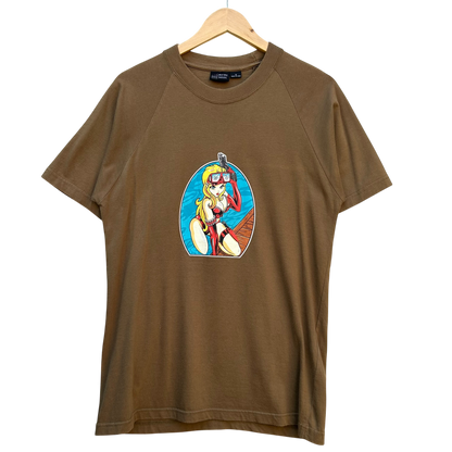 Vintage Hook Ups Style Split Skateboards Tee