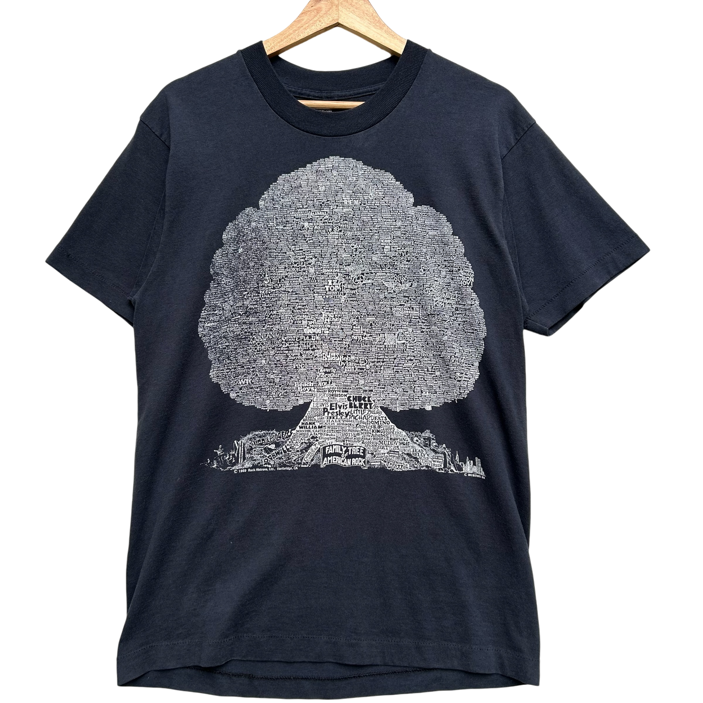 1989 Family Tree of American Rock Vintage T-shirt