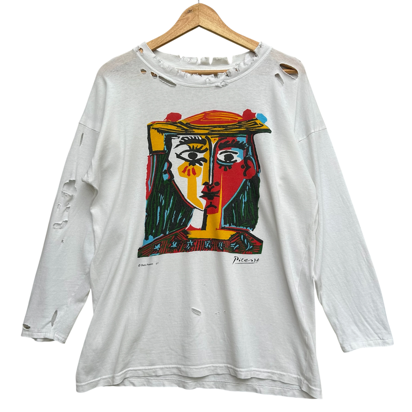 1994 Picasso ‘Portrait of a a Woman with a Hat’ Vintage Art T-Shirt