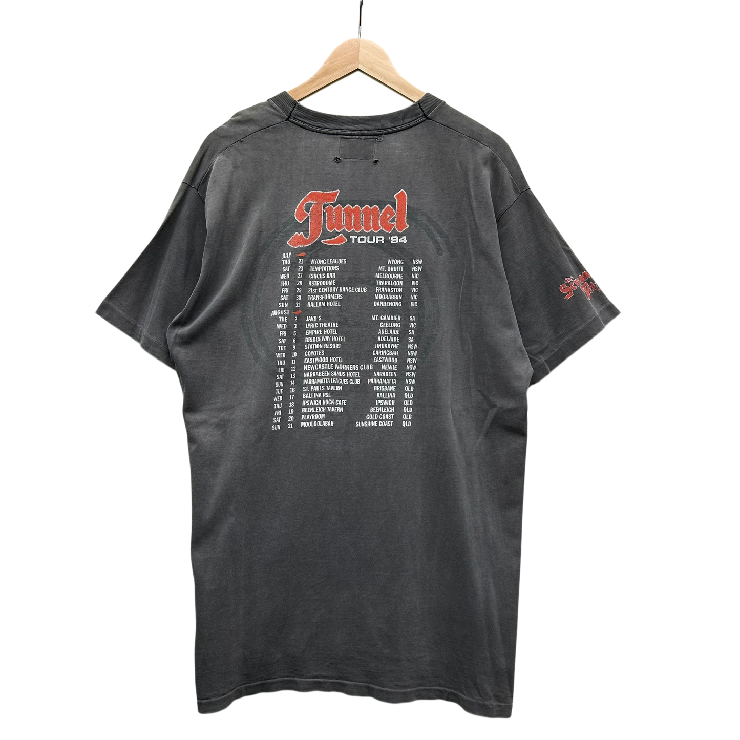 1994 The Screaming Jets "Tunnel Tour" T-Shirt